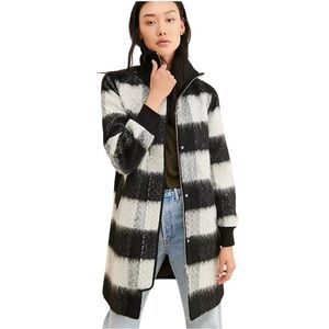 Anthropologie NVLT Buffalo Plaid Coat